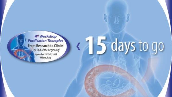 Just two weeks left until the 4ᵗʰ Workshop Purification Therapies