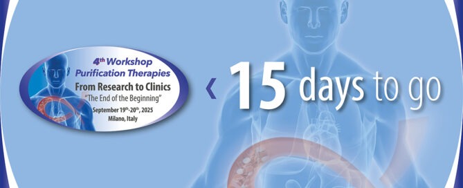 Just two weeks left until the 4ᵗʰ Workshop Purification Therapies
