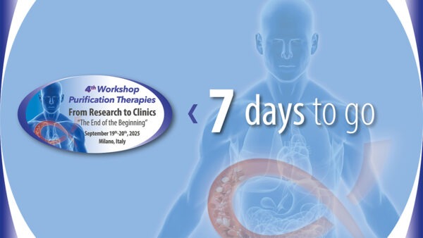 Just one week left to the next Workshop Purification Therapies