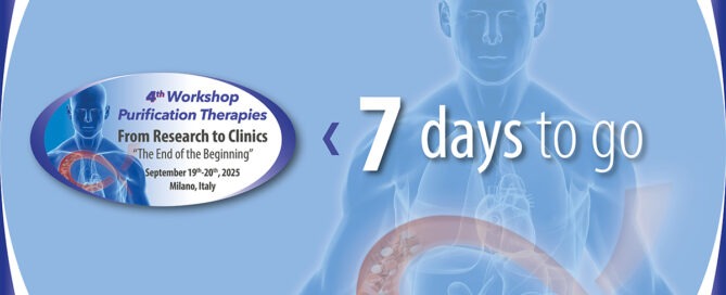 Just one week left to the next Workshop Purification Therapies